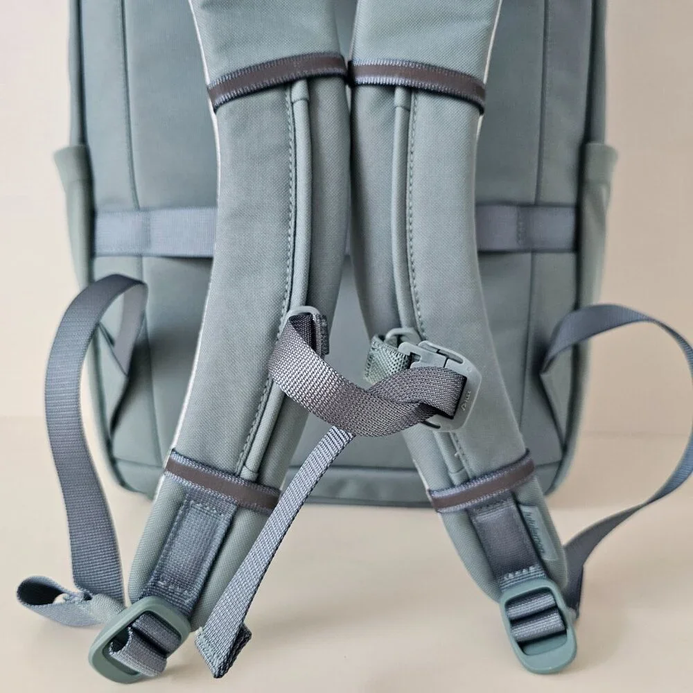 SOLD! NWT LULULEMON CRBU Crater Blue Double Zip Tech Canvas Backpack OS - Picture 7 of 16